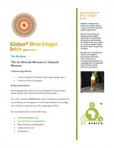 ginger recipes Go Africa Mimosa or Ginjan Mimosa